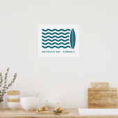 Surf Watergate Bay in Cornwall Poster (Küche)