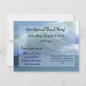 Surf Wave Beach Party Einladung (Vorderseite)