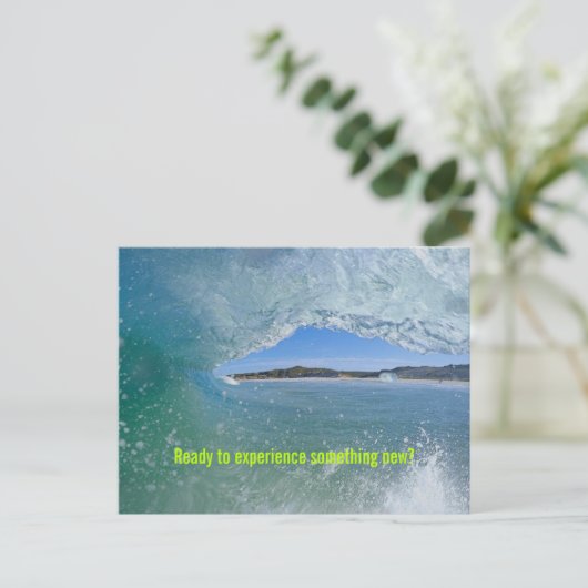 Surf Wave Student Willkommen Custom Postcard Postkarte (Stehend Vorderseite)