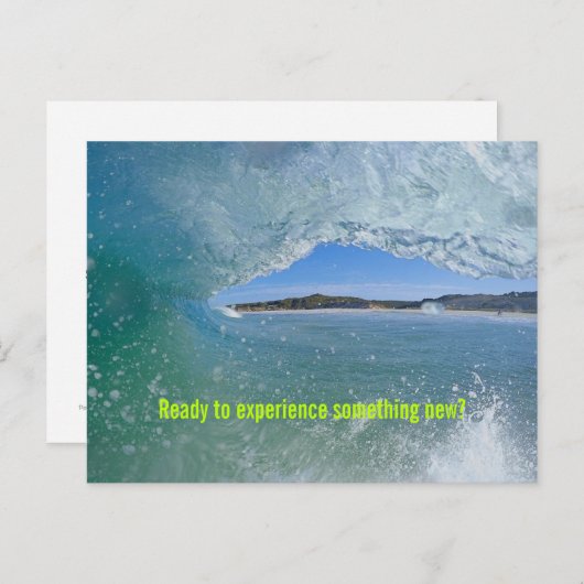 Surf Wave Student Willkommen Custom Postcard Postkarte (Vorne/Hinten)
