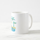Surf & Waves – Cartoon-Strand-Geschenktasse Kaffeetasse (VorderseiteRechts)