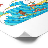 Surf & Waves Poster Papier (Halbglanz) (Ecke)
