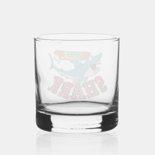 Surf with the Shark Whiskyglas (Rückseite)