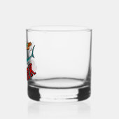 Surf with the Shark Whiskyglas (Links)