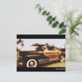 Surf Woody Postkarte (Stehend Vorderseite)