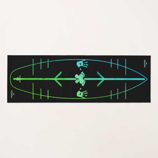 Surf Yoga Mat von Yeowga Yogamatte (Vorderseite (Horizontal))