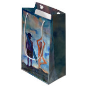 Surf Yoga Summer Geschenktasche Kleine Geschenktüte (Vorderseite Schrägansicht)