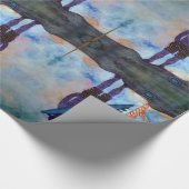 Surf Yoga Summer Glossy Wrapping Paper Geschenkpapier (Ecke)