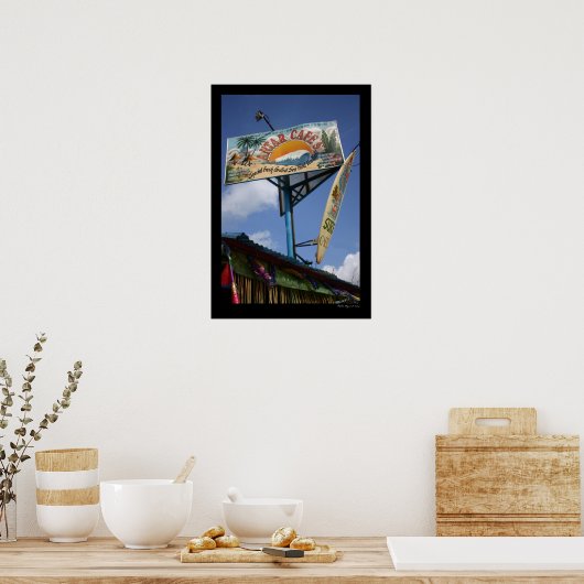 Surf-Zeichen Poster (Küche)