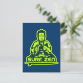 Surf Zen Postkarte (Stehend Vorderseite)