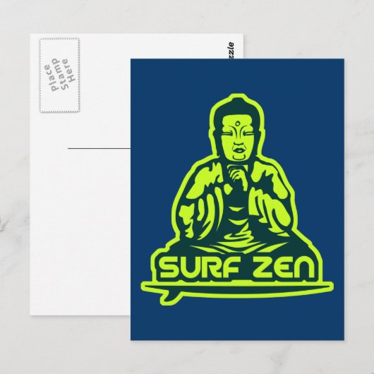Surf Zen Postkarte (Vorne/Hinten)