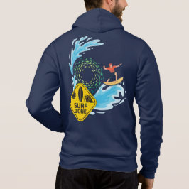 Surf Zone Waves Riding T - Shirt Hoodie