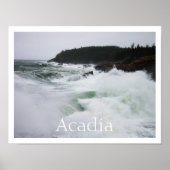 Surfabsturz, Acadia Nationalpark Poster (Vorne)