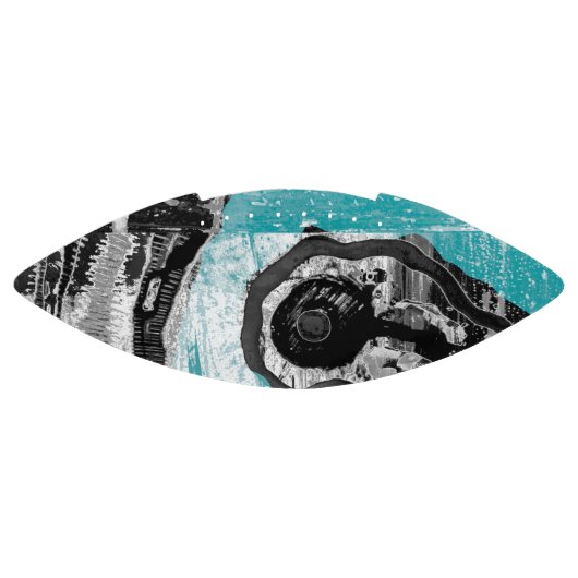 Surface Current – Abstract Flow & Structure Carbon Football (Panel)