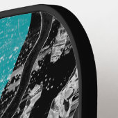 Surface Current – Abstract Flow & Structure Carbon Pickleball Schläger (Linke Seite)