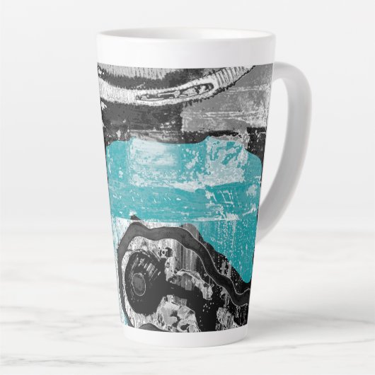 Surface Current – Abstract Flow & Structure Combo Milchtasse (Rechte Ecke)