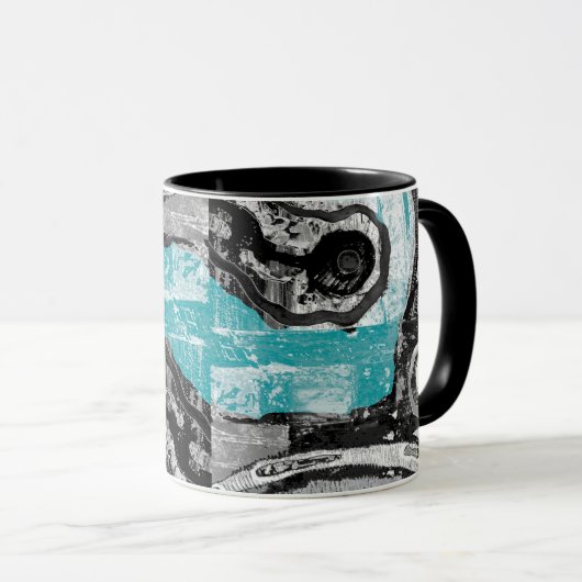 Surface Current – Abstract Flow & Structure Combo  Tasse (VorderseiteRechts)
