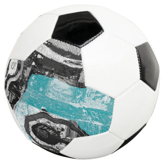 Surface Current – Abstract Flow & Structure Custom Fußball (Dreiviertel)