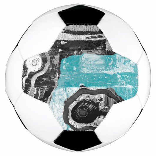 Surface Current – Abstract Flow & Structure Custom Fußball (Vorderseite)