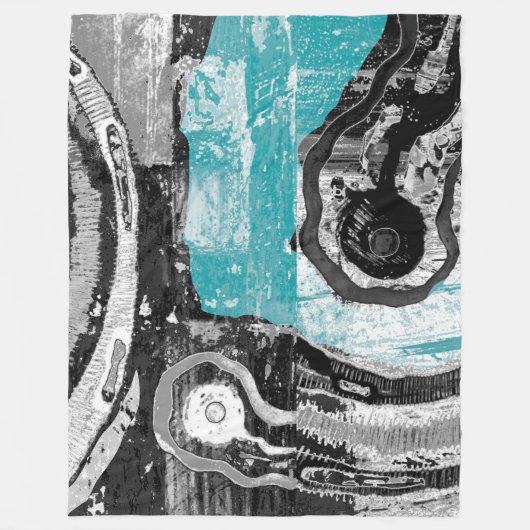 Surface Current – Abstract Flow & Structure Large  Fleecedecke (Vorderseite)