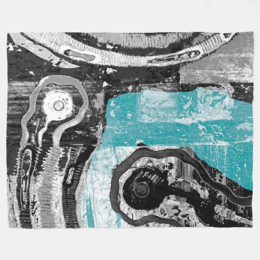 Surface Current – Abstract Flow & Structure Large  Fleecedecke (Vorderseite (Horizontal))