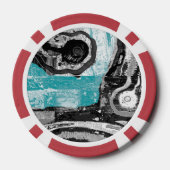Surface Current – Abstract Flow & Structure Poker  Pokerchips (Rückseite)