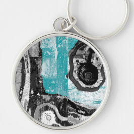 Surface Current – Abstract Flow & Structure Premiu Schlüsselanhänger