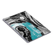 Surface Current – Abstract Flow & Structure Spiral Notizblock (Rechte Seite)