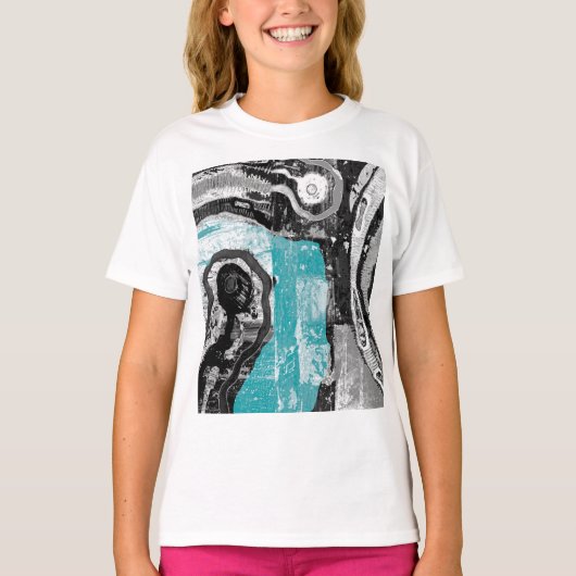 Surface Current – Abstract Flow & Structure T-shir T-Shirt (Vorderseite)