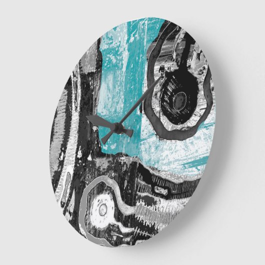 Surface Current – Abstract Flow & Structure Wall C Große Wanduhr (Winkel)