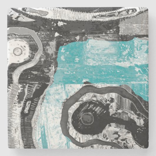 Surface Current –  Flow & Structure Necklace Steinuntersetzer (Vorderseite)