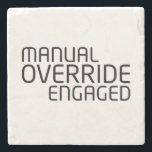 Surface Integrity Command Steinuntersetzer<br><div class="desc">Prevent environmental damage to your primary workstation. This durable sandstone coaster acts as a protective barrier,  maintaining a clean perimeter around your hardware during long sessions.</div>