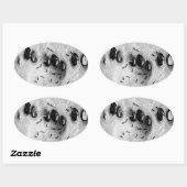 Surfameisen Ovaler Aufkleber (Blatt)