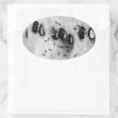 Surfameisen Ovaler Aufkleber (Tasche)