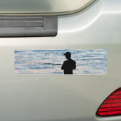 Surfangeln in der Abenddämmerung 6 Autoaufkleber (Auf Auto)