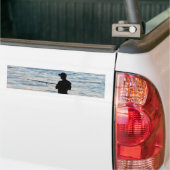 Surfangeln in der Abenddämmerung 6 Autoaufkleber (Auf Lkw)