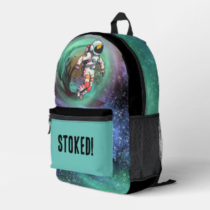 Surfastronaut Stoked Backpack Bedruckter Rucksack