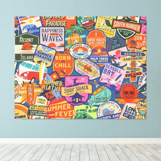 Surfaufkleber Leinwanddruck (Insitu (Holzboden))