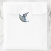 Surfaufkleber Runder Aufkleber (Tasche)