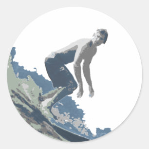Surfaufkleber Runder Aufkleber