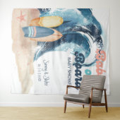 Surfbabys an Bord Beach Twins Baby Dusche Wandteppich (Beispiel (Horizontal))