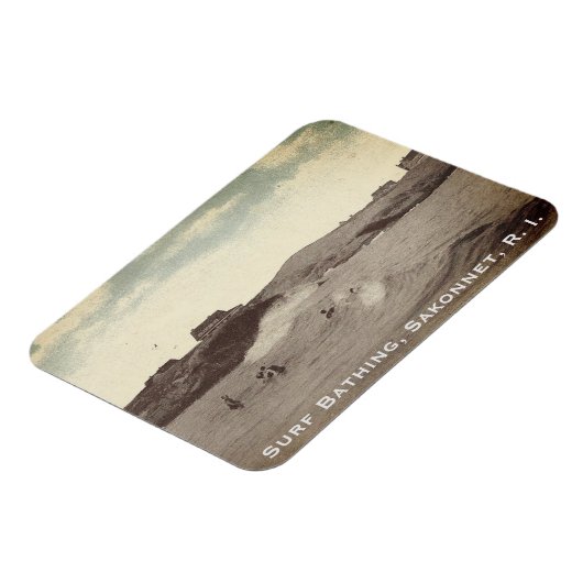 Surfbad, Sakonnet - Little Compton, RI Magnet (Linke Seite)