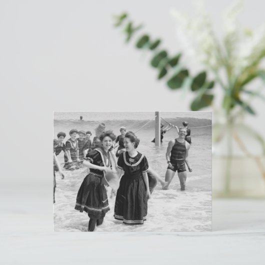 Surfbaden Postkarte (Stehend Vorderseite)