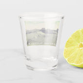 Surfbaden, Warren's Point Beach, Little Compton Schnapsglas (Rückseite)