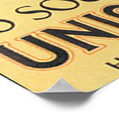 Surfbäder in Südafrika Vintage Travel Poster (Ecke)