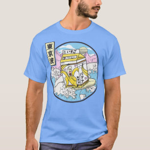 Surfbanana Milk Carton Japan Wave Kawaii Vapor T-Shirt