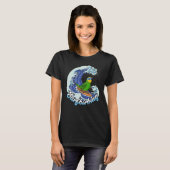 Surfbirbaprot I Orange geflügelter Amazonas T-Shirt (Vorne ganz)