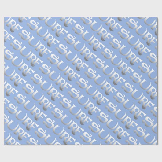 Surfblau geflipptes glänzendes Verpackungspapier Geschenkpapier (Flach)