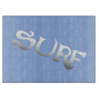 Surfblau gekacheltes Glasspanbrett