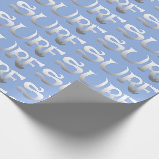 Surfblau mattes Packpapier (Ecke)